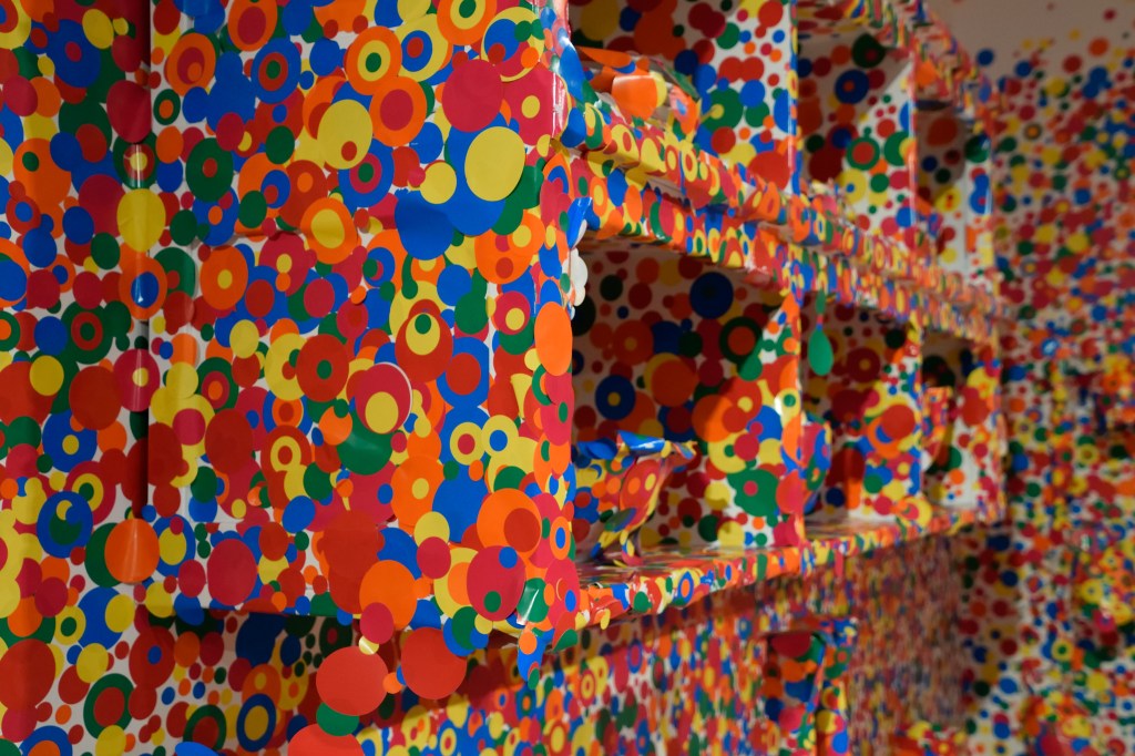 A riot of colour at the interactive part of Yayoi Kusama's exhibit "Infinity Mirrors" at the Art Gallery of Ontario.