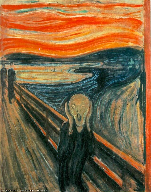 A painting of Edvard Munch’s "The Scream"
